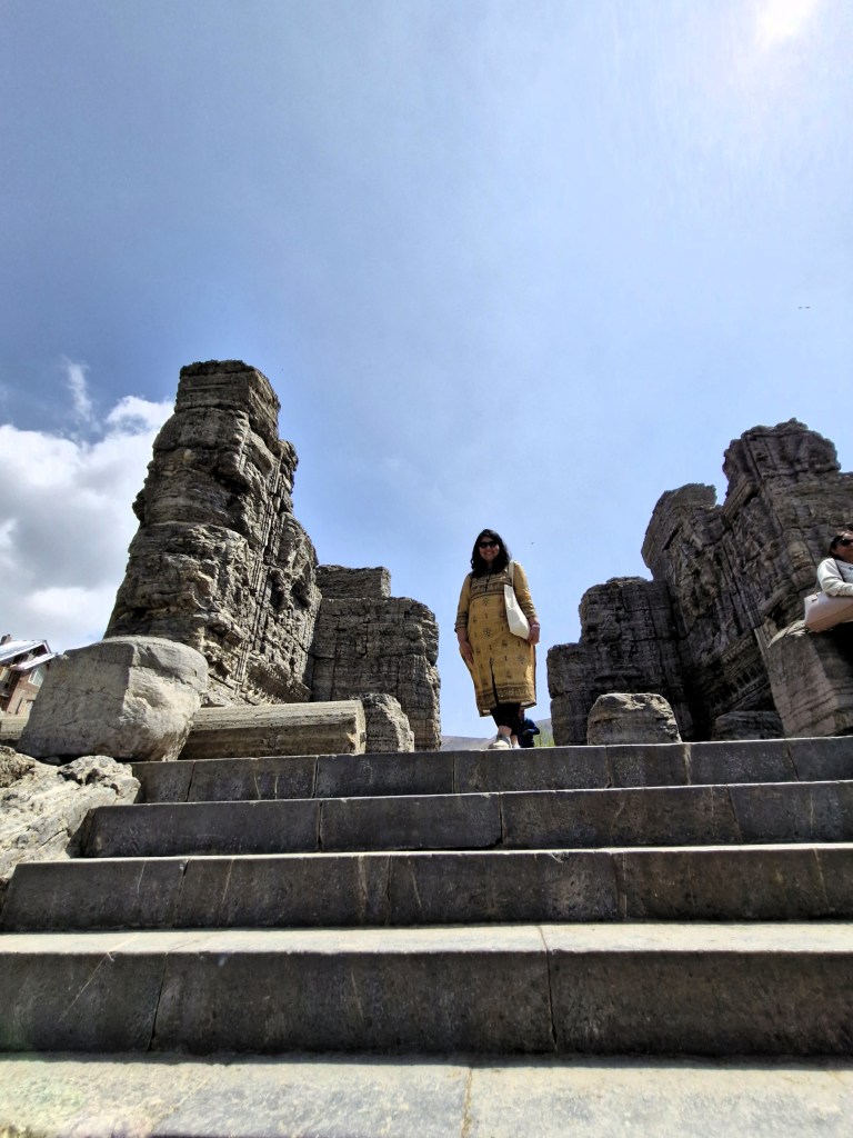 Me at the Avanti Swami Mandir ruins, Awantipora, 12 April 2025