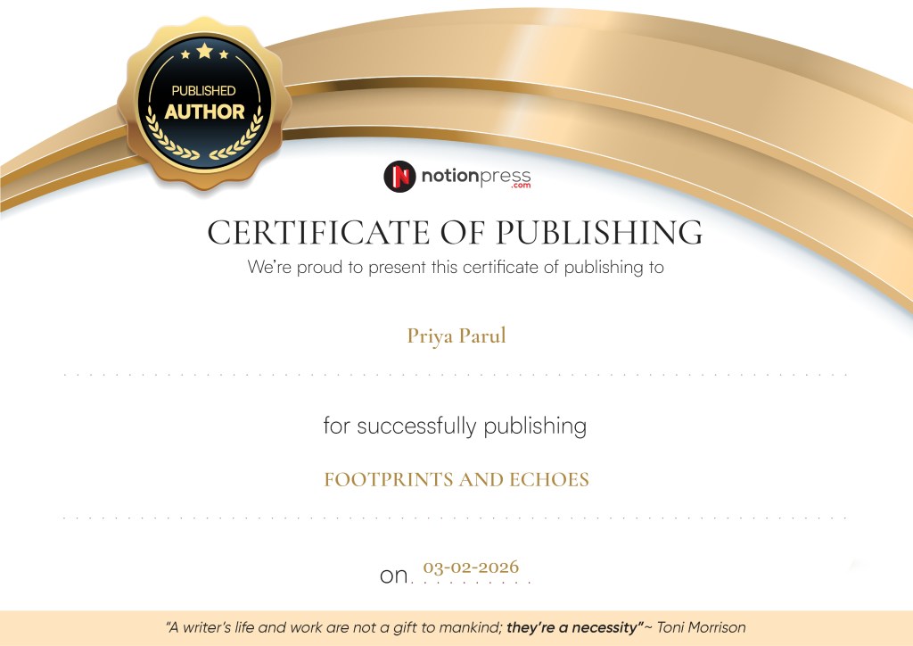 Certificate of Publishing